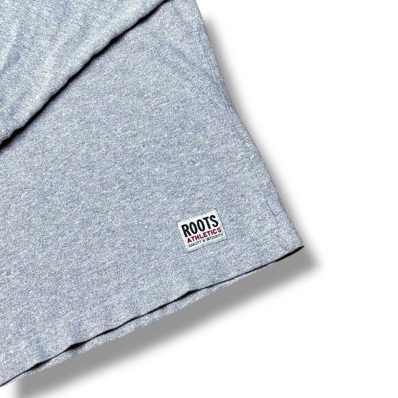 VTG Roots Sports Athletic Long Sleeve T-shirt Gray Casual Made In Canada Cotton - Picture 4 of 8